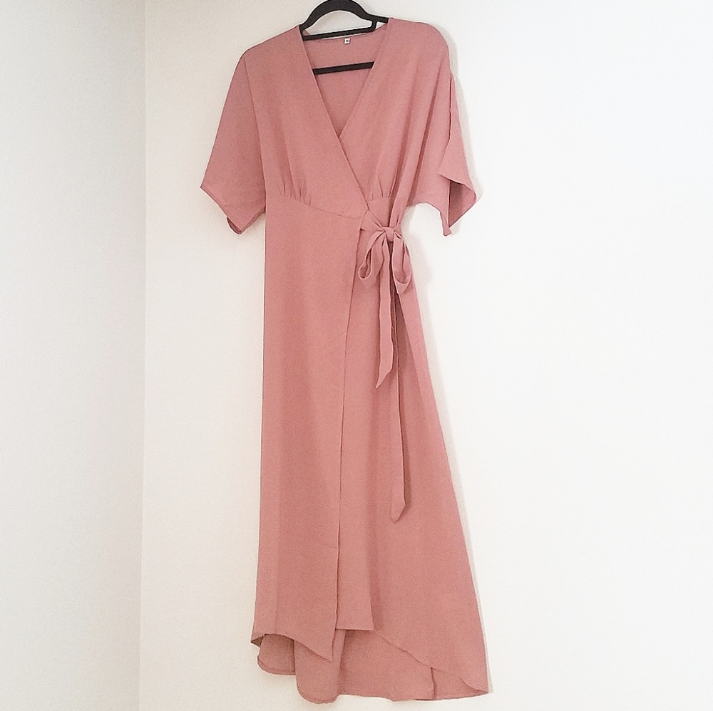 Blush Wrap Dress